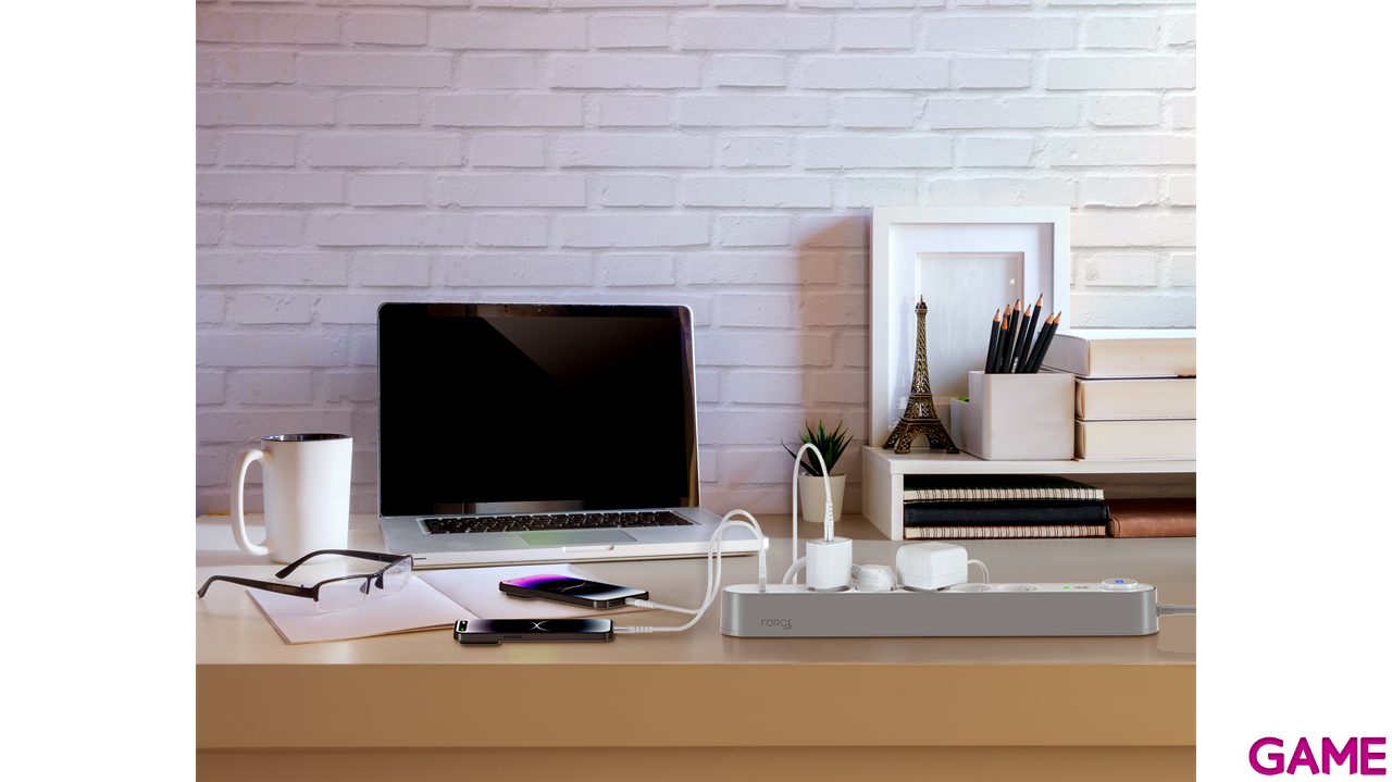 Force Power Lite Multi Surge protector 5 socket USB A+C - Regleta-0